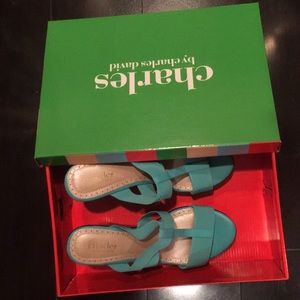 Brand new Charles David wedge sandal